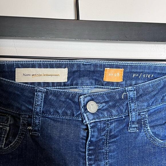 ANTHROPOLOGIE Pilcro Stet Jeans Size 28 Mid Wash Mid Rise - Picture 3 of 4